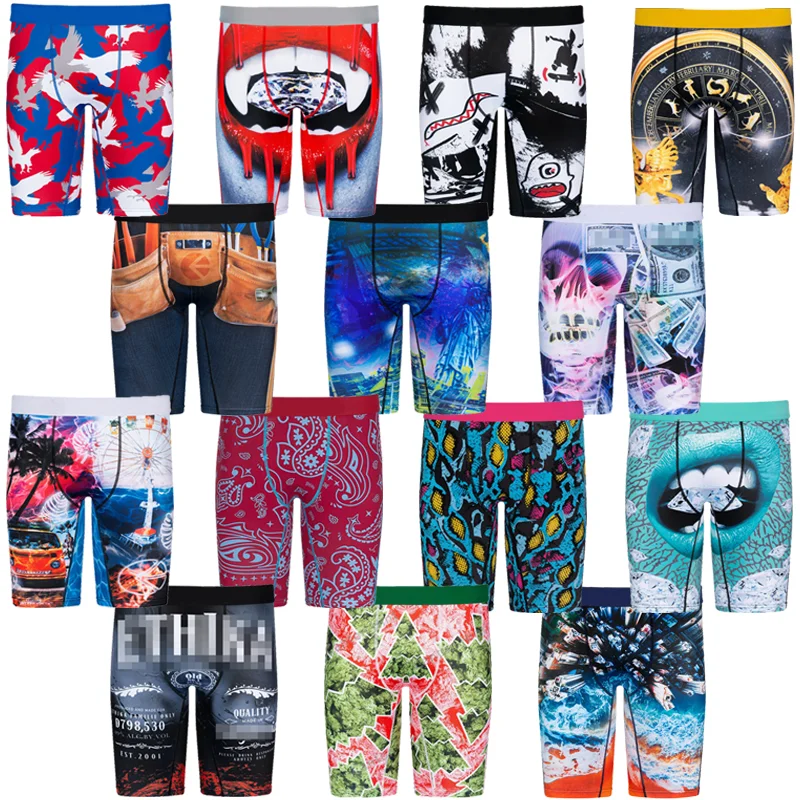 2022 Boxershorts Underwear Sports Running Men Plus Size Breathable Briefs Shorts Customization Long Boxers