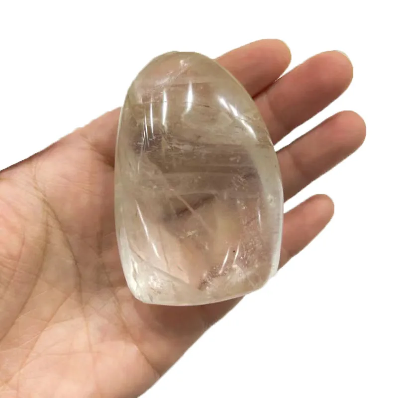 Wholesale  natural clear quartz water drop decoration  healing stones Crystals  ornaments crafts   for home decoration