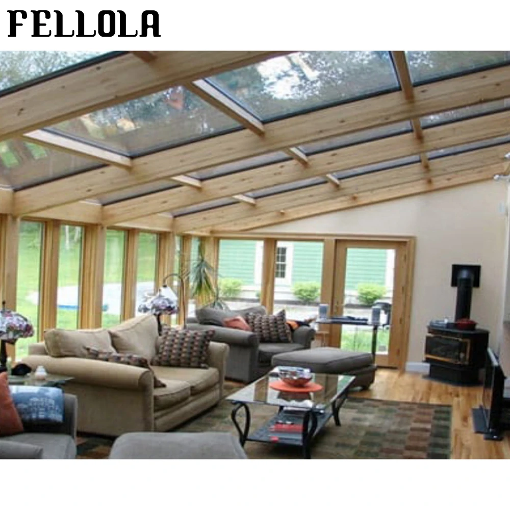 
Modern French Design Small 4 Season Glass Room Winter Garden House Aluminum Sunroom With Folding Door For Outdoor Backyard 