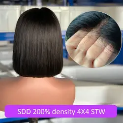 10 12 14 Inch 200% Density Black Bone Straight bob wig, short bob wigs human hair lace front,Cheap Short Wigs for black women
