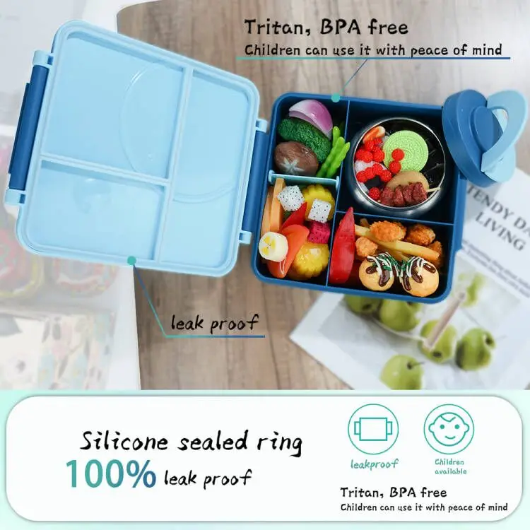 Phthalate and BPA free Customized Kids Lunch Box  lunch box microwave children  thermos lunch box