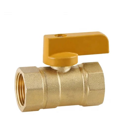 3/4 Inch NPT Brass Gas Ball Valve with T Handle