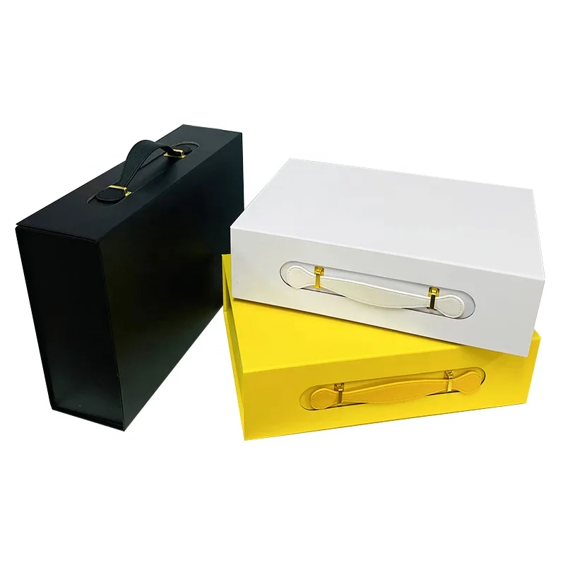 Custom Printed Handmade Luxury Gift Packaging Boxes Book Shape Hand Bag Packaging Box with Custom Logo
