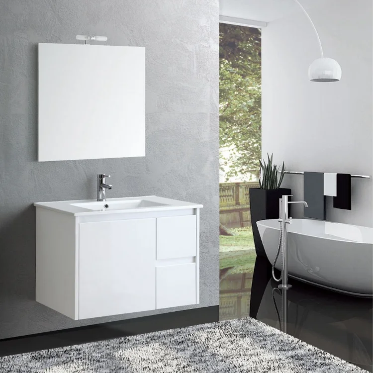 European style waterproof basin cabinet vanity with drawer bath furniture modern bathroom vanity cabinet