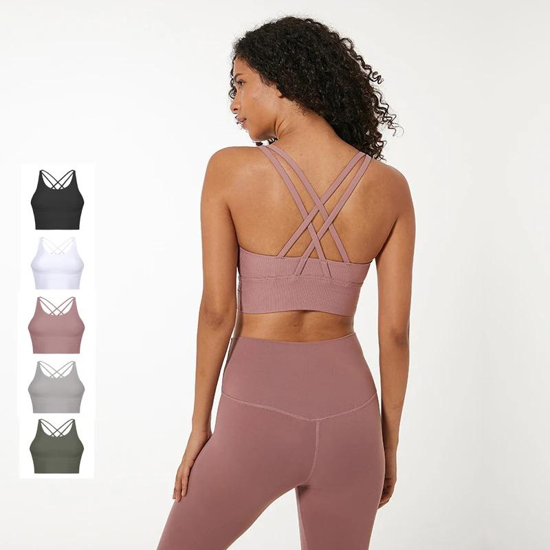 Toplook женский пиджак средней длины, поддержка ремешками, без проволоки, съемный Йога спортивный бюстгальтер для фитнеса для занятий спортом B429