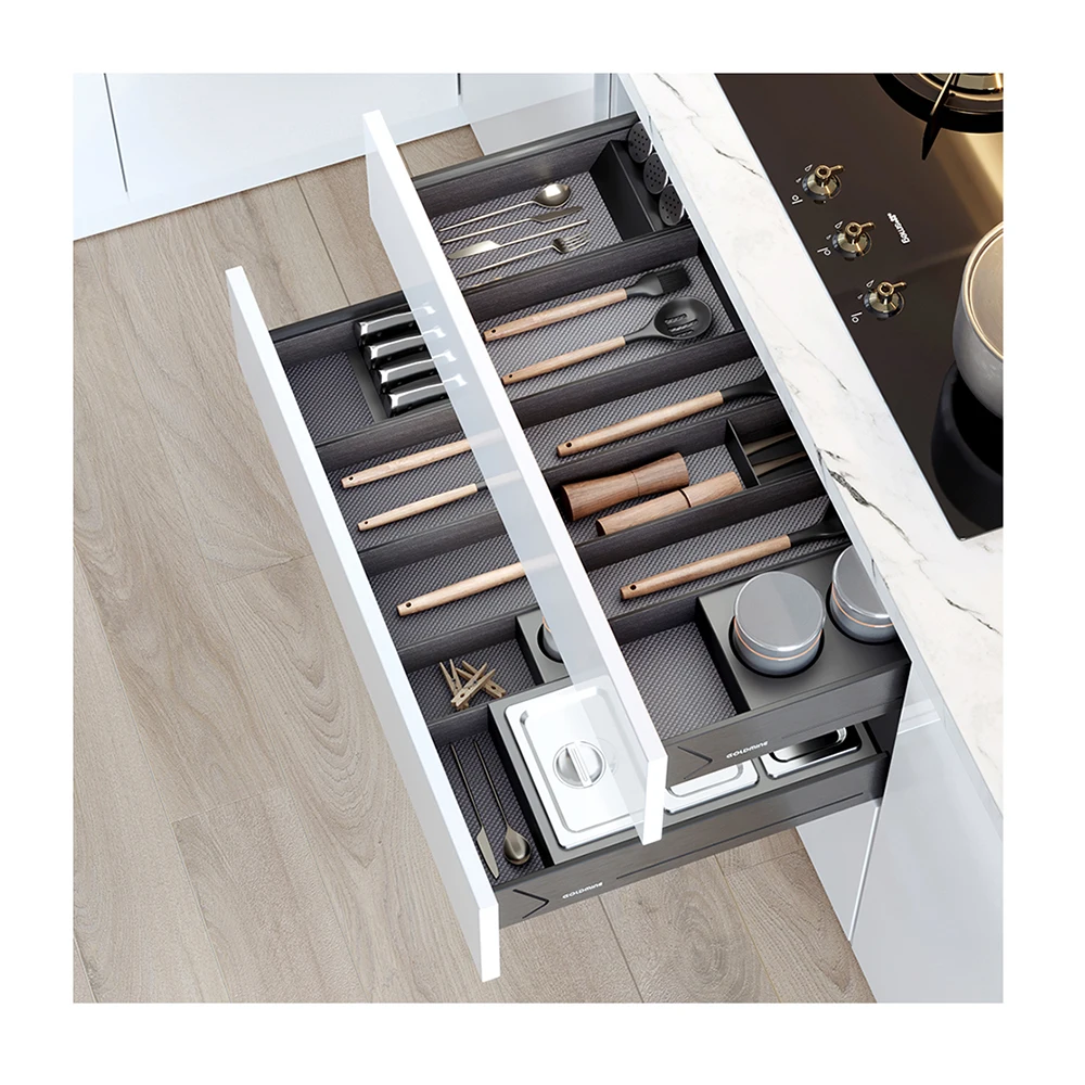 Drawer Organizer Divider Bins Metal Inserts for Kitchen Organisation