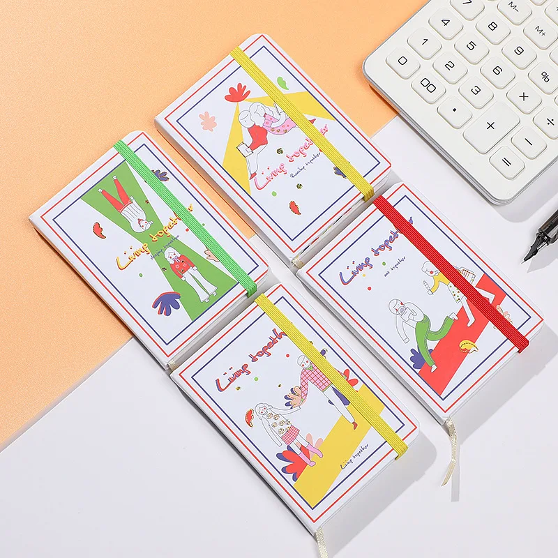 Cute cartoon student girl notebook and A6/A7 mini  hand  accounting notebook
