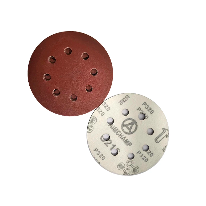 5 Inch  40#  sandpaper disc with 8 holes Sanding paper Disc Abrasive Paper  Long-lasting