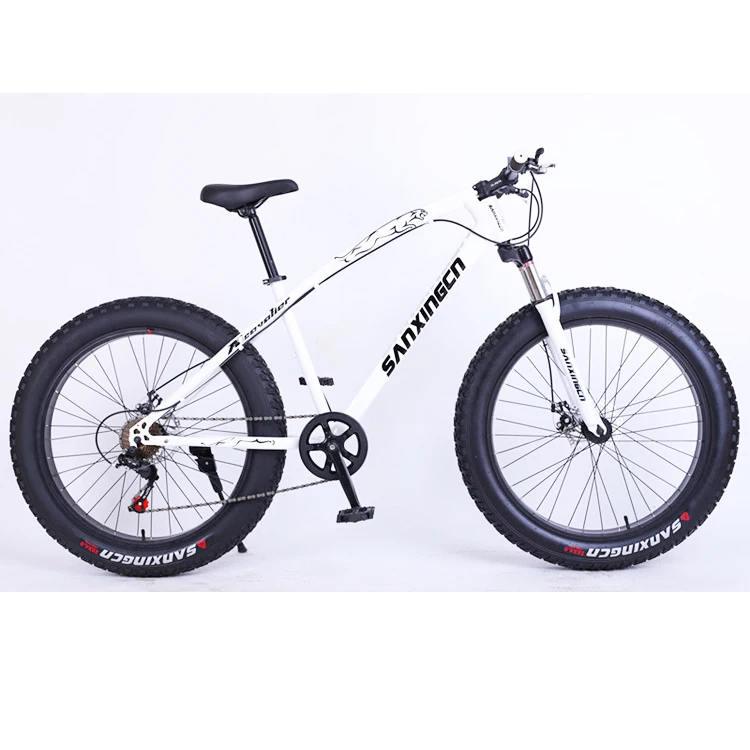 26 дюймов, 21/7 скоростей, двойной дисковый тормоз, снежный велосипед с вилкой подвески, рама из высокоуглеродистой стали, песочный велосипед