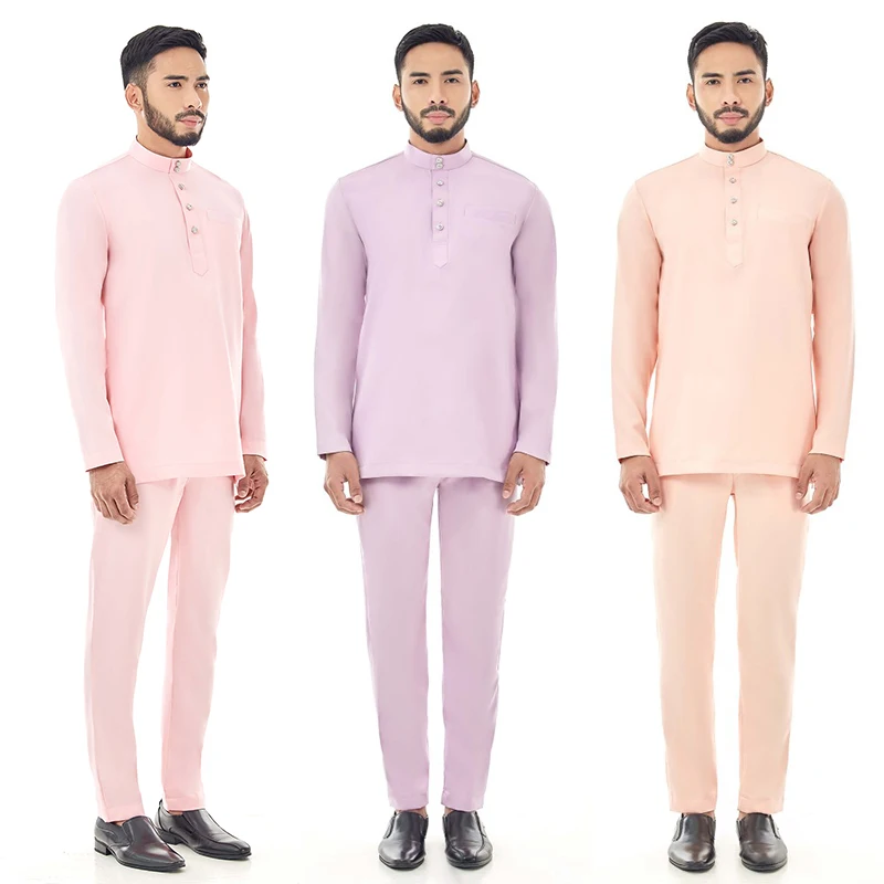 Cotton T-Shirt For Men Style Muslim Male Dress Kaftan Djellaba Jubbah Islamic Clothing Ramadan Eid Lucknowi Kurta