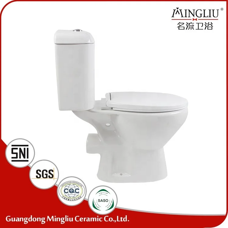Китайская керамическая п-ловушка для ванной комнаты, туалет из двух частей