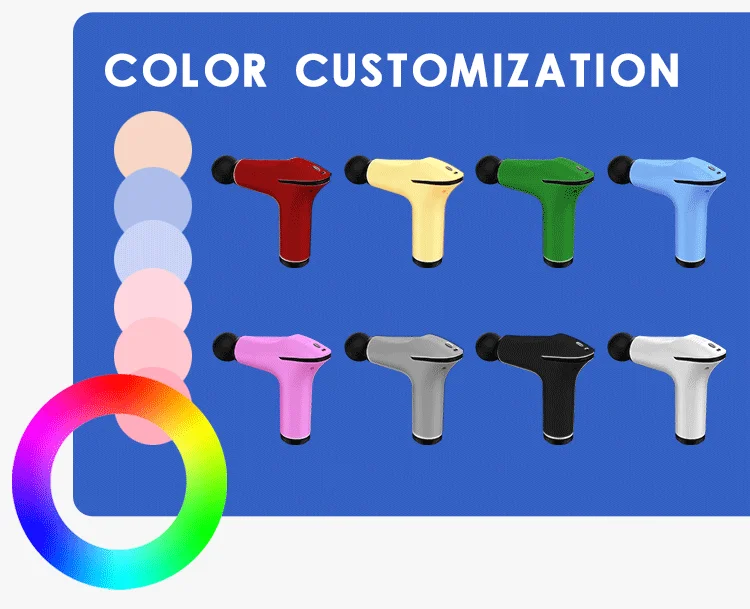 New Design LCD Double Percussion Massage Gun Portable Deep Tissue Muscle Dual Head Massage Gun For Pain Relief