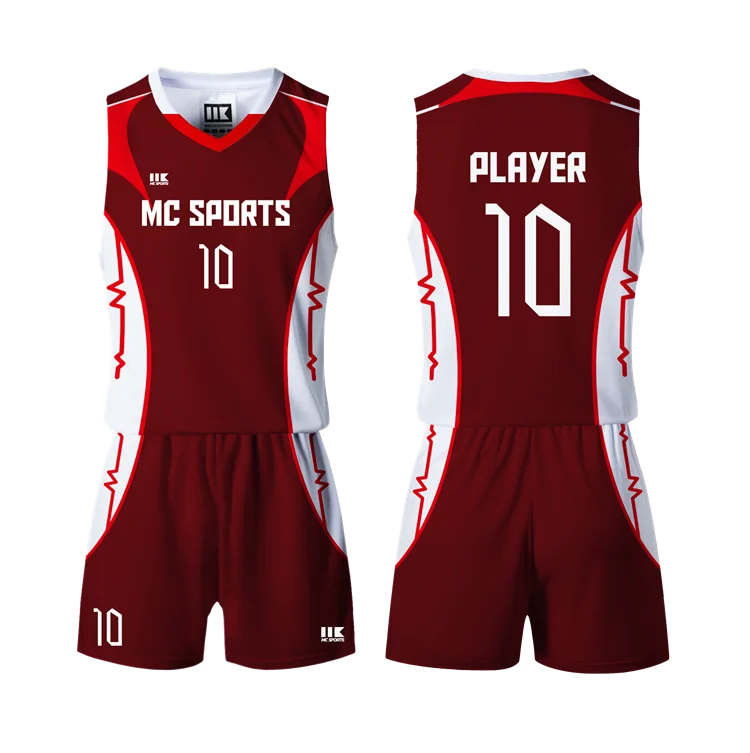 Chinese Supplier Odm Service 100% Polyester Team Volleyball Uniforms For Volleyball Team Match