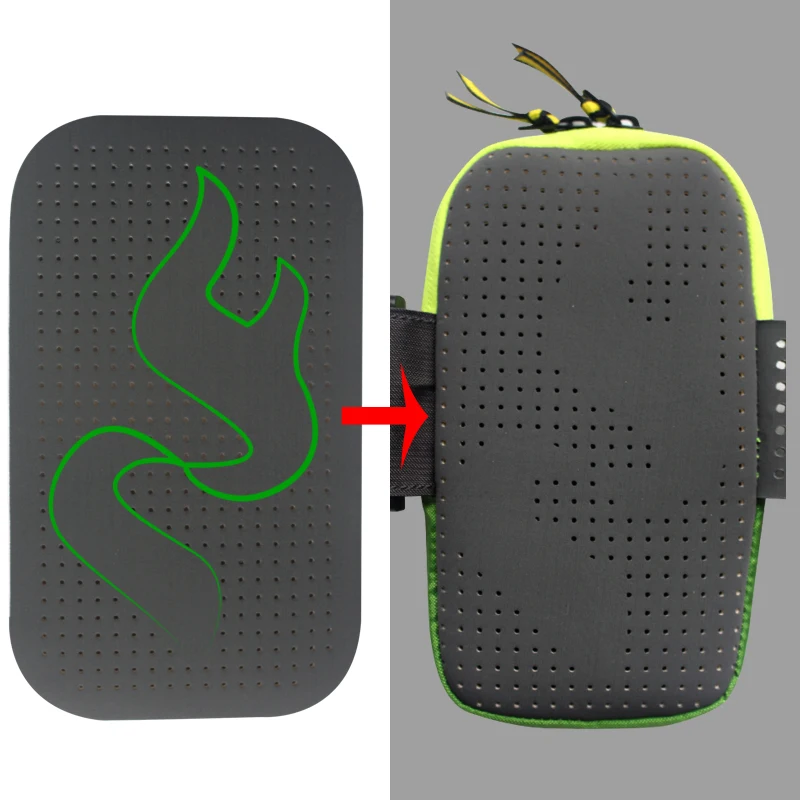 High quality lightweight and durable sports arm bag black outdoor hiking arm bag to store keys mobile phone supplies arm bag