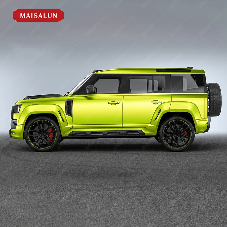 MSL Auto Spare Parts Carbon Fiber LM Style Bodykit For Land Rover Defender with Grille Front Lip Rear Diffuser Wheel Eyebrow