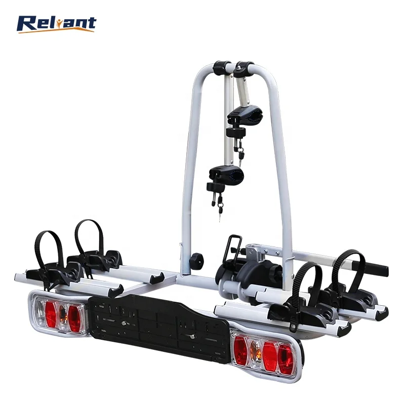 High Load Capacity Rear Mounted 2 Bicycles Trailer Hitch Bike Rack