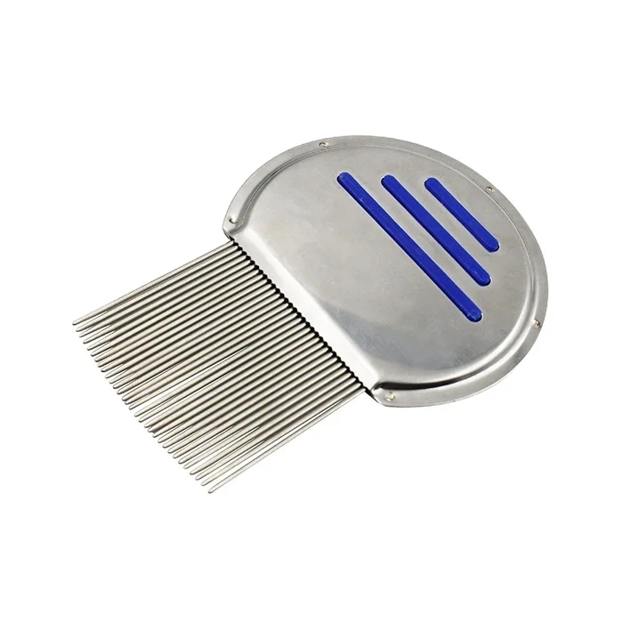 Wholesale dog puppy aluminum steel metal mat remover nit head anti flea hair needle brush and combs for lice
