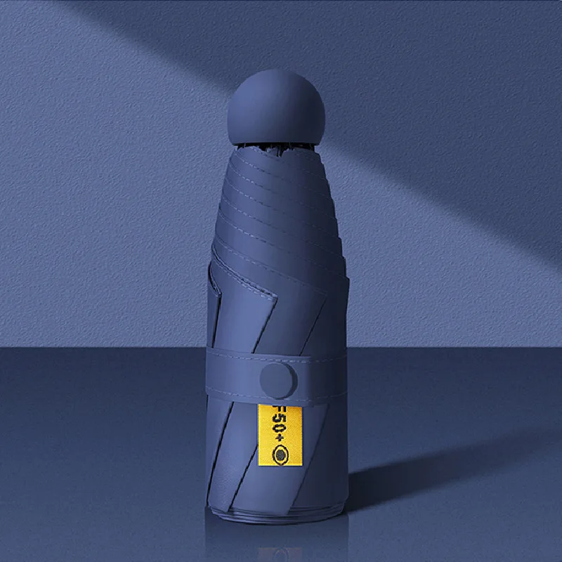 Custom Newest Selling Mini Portable Solid Color Small Colorful Anti-uv Chinese Manual Folding 5 Fold Umbrella