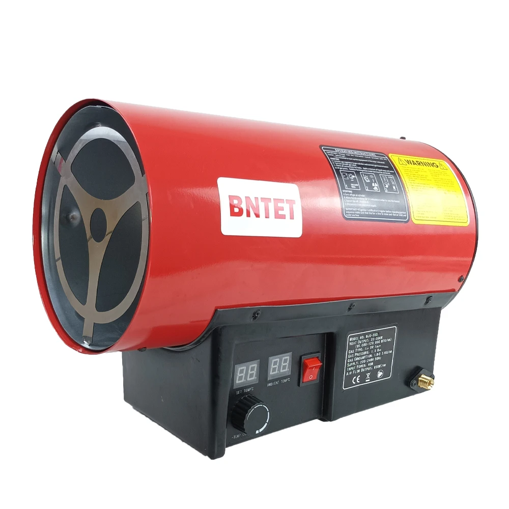 Custom 10-35kw Industrial Portable Lpg Propane Forced Air Heater Gas Heater For Large Place Room Home Farm Greenhouse Heating