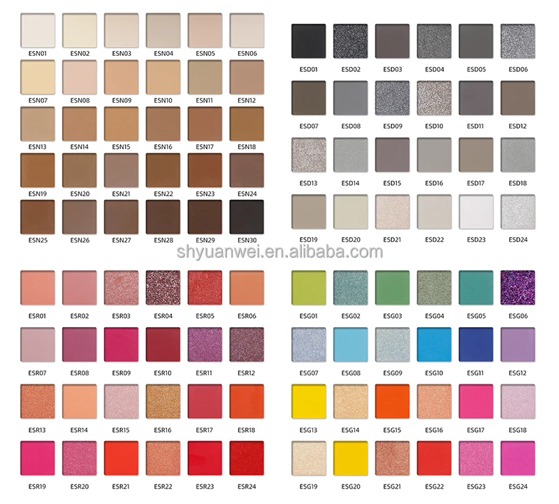 Colorful Cosmetic Natural Matte Eyeshadow Palette Private Label Custom Pearl Private Label Vegan Organic Eyeshadow Palette