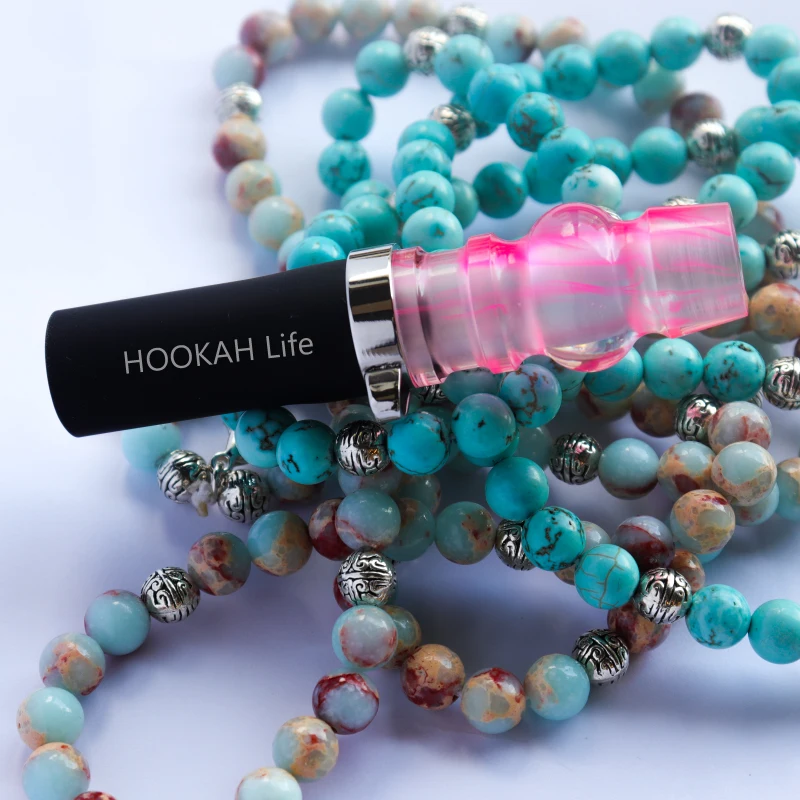 OEM Hookah Mouthpiece Resin Acrylic Hookah Mouth Tip with Lanyard Shisha Mouth Tips