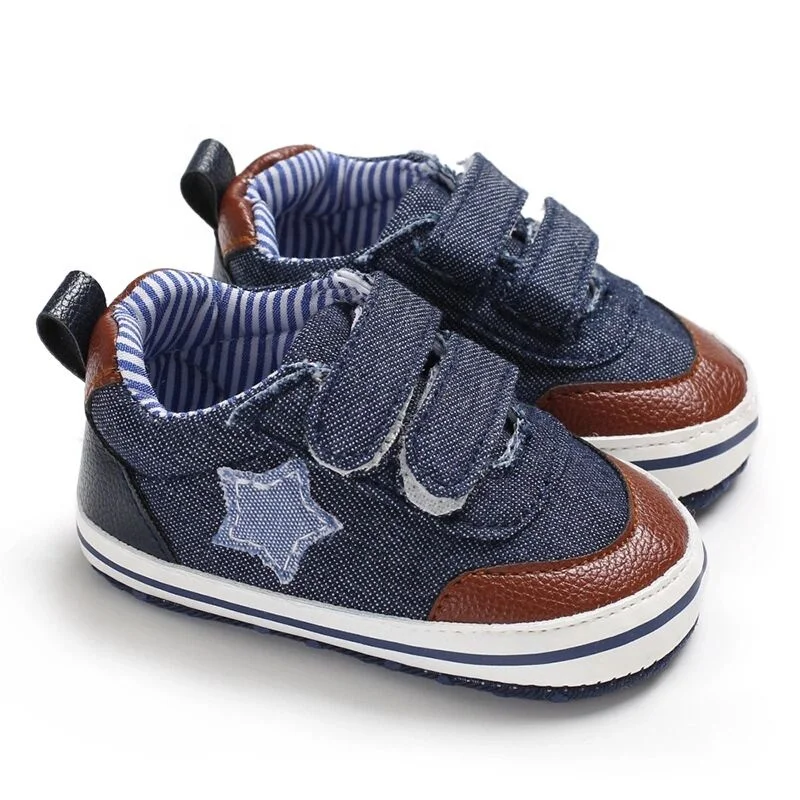Denim Infant Boys Wholesale Sports Toddler Baby Shoes For Walker