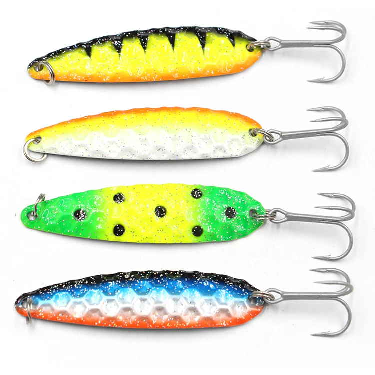 Selco 25G Spinner Bait Blades Cat Fishing Lure Pike Perch Metal Spoon Lures 12Cm Zander Fishing Lures Trolling Bait