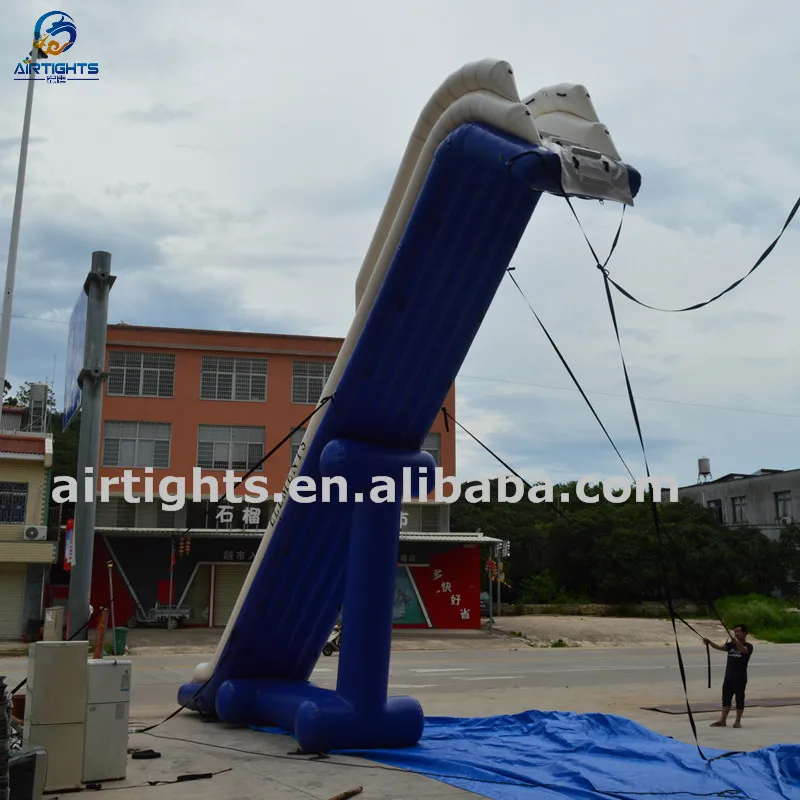 10m Long or Customized Giant Airtight Inflatable Yacht Water Slide