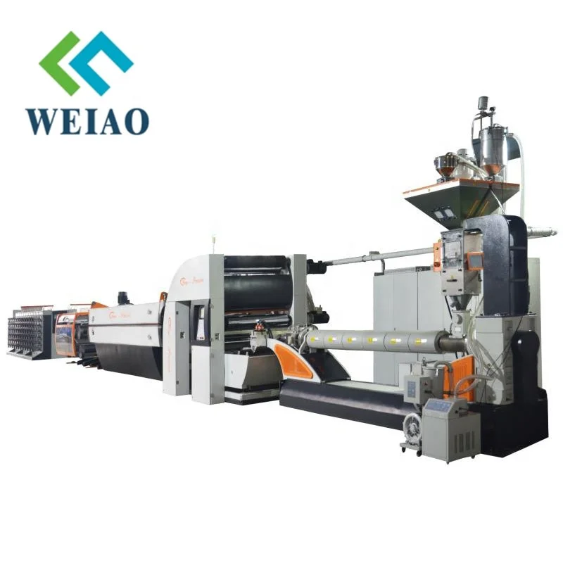 Hot PP Woven Sack Production LIne extrusion and winding machine pp woven bag making machine