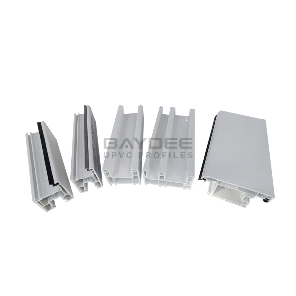 60 mm series right angle bay window corner pvc profile