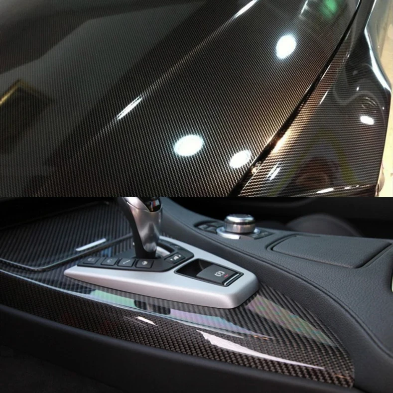 2D 3D 4D 5D 6D Carbon Fiber Vinyl Wrap Film Waterproof Car Stickers Console Computer Laptop Skin Auto Motorcycle Accessories