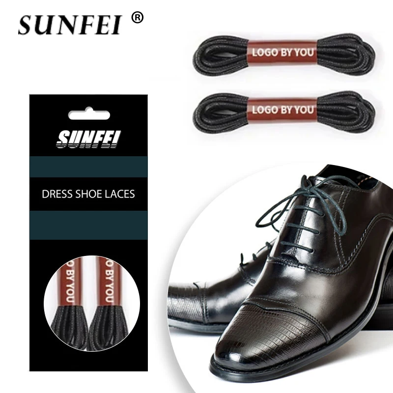iRun Waxed Cotton Shoelaces Business Round Dress Leather Shoe Laces High Quality Waterproof Dress Waxed Shoelaces