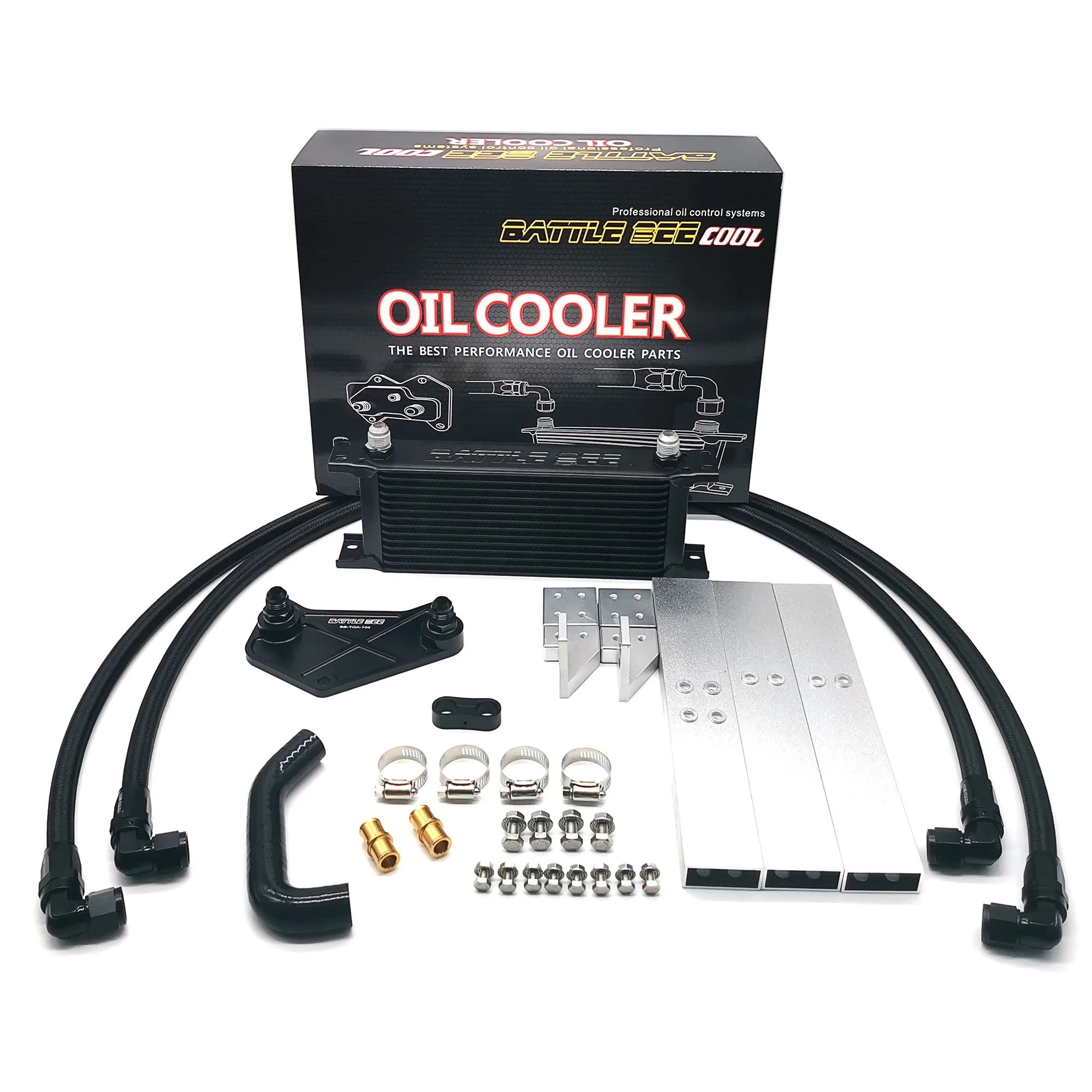 SYPES Hot 1 set of gearbox  Original Cold Cooler CNC Aluminum Oil Cooler for VAG Volkswagen Audi Golf 6-speed DSG oil cooler kit