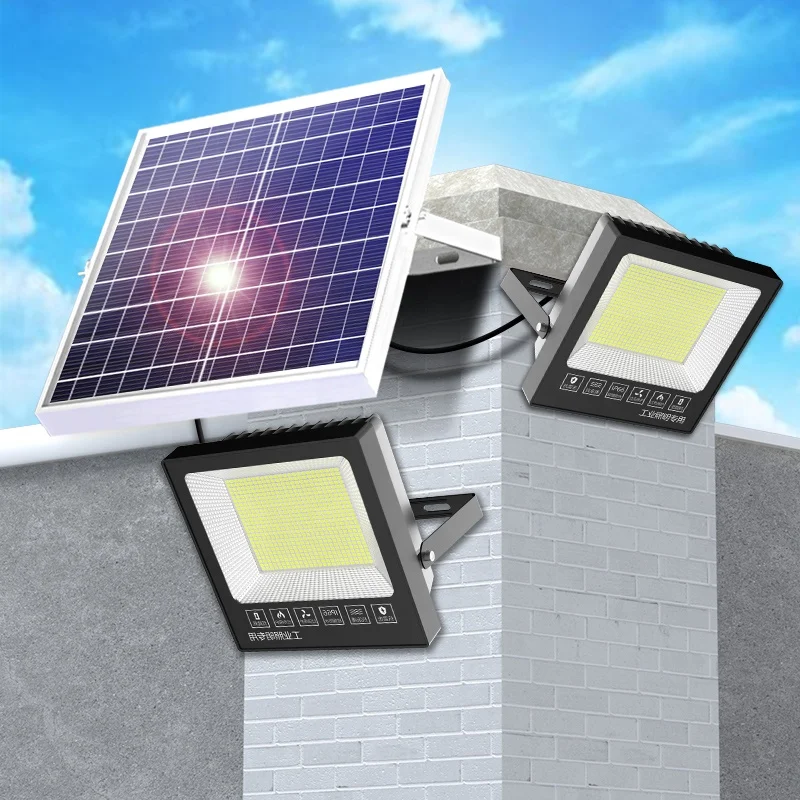 222 LED Lamp Beads Aluminum Frame Outdoor Solar Pathway Flood Light Outdoor Solar Lantern System