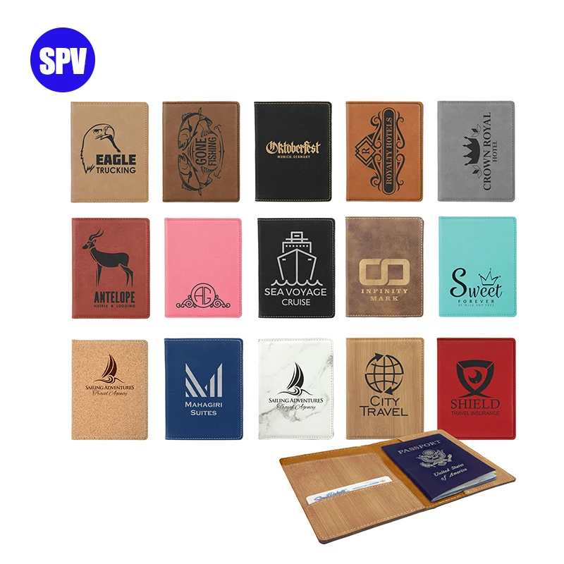 New Laserable Leatherette Blanks, Laser Engraving Passport Cover, Custom Passport Book
