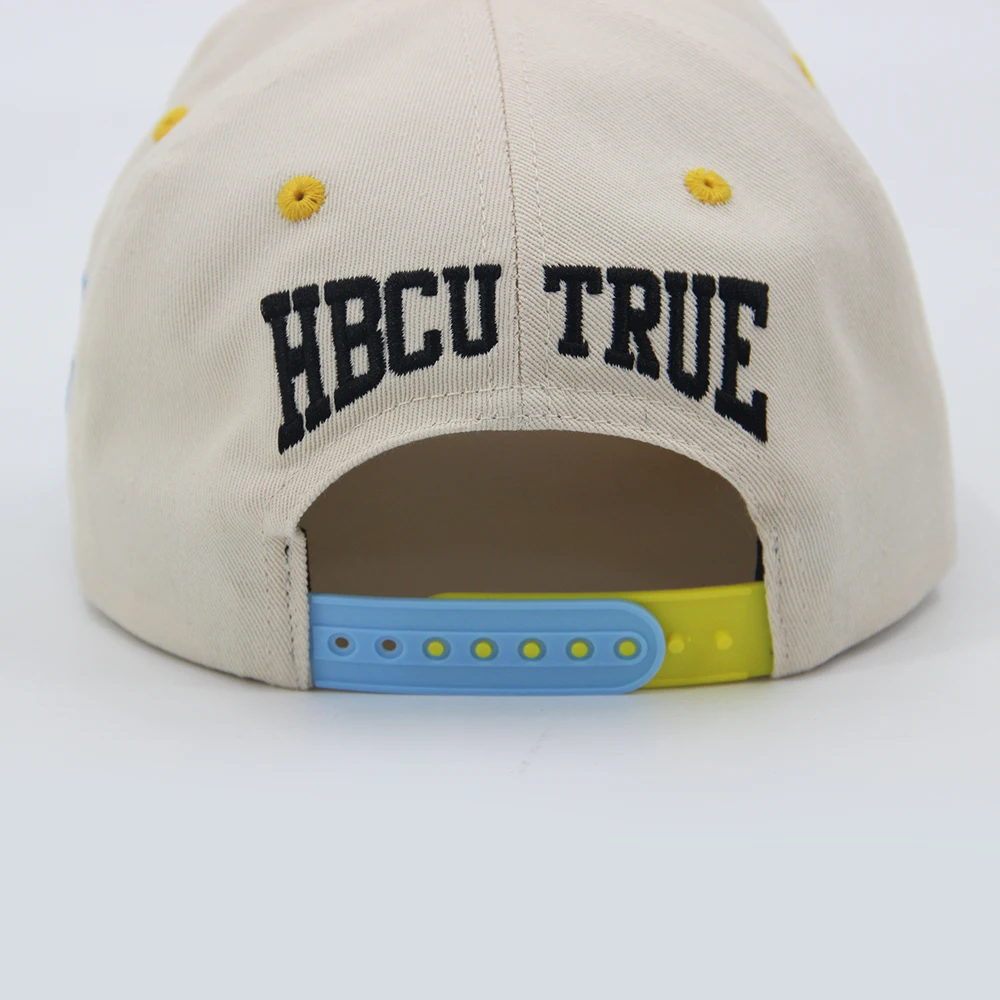 Factory Low Profit High Quality Two Tone Embroidery Custom Logo Hat 6-Panel Sport Snapback Cotton Baseball Caps