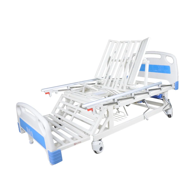Multi Position Hospital Furniture Mechanical Home Care Bed Manual Nursing Bed With Metal Crank