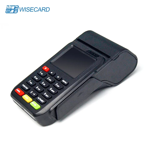 Wisecard Linux Портативный Мобильный POS-терминал с чековым принтером NFC считыватель штрих-кодов Сканер Pos-системы машина