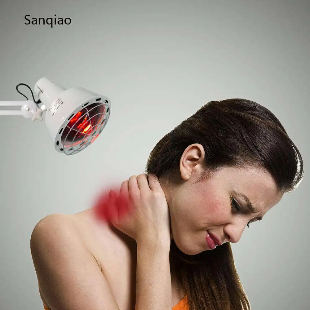 
Beauty Treatment Dimmable Heat with Stand Infrared Heat Lamp Medical 275W Thermotherapy Pain Relief IR Heating Floor Lamp 