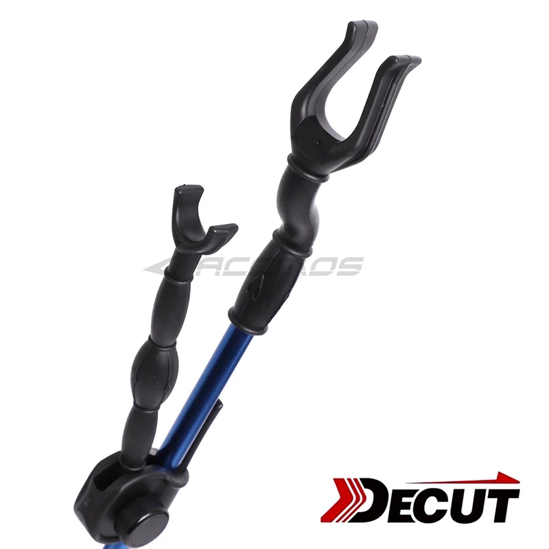 Archery Bow Stand Holder Foldable Metal Construction Traditional Recurve Bow Bracket Rack Hanger Hunting Shooting Accessory