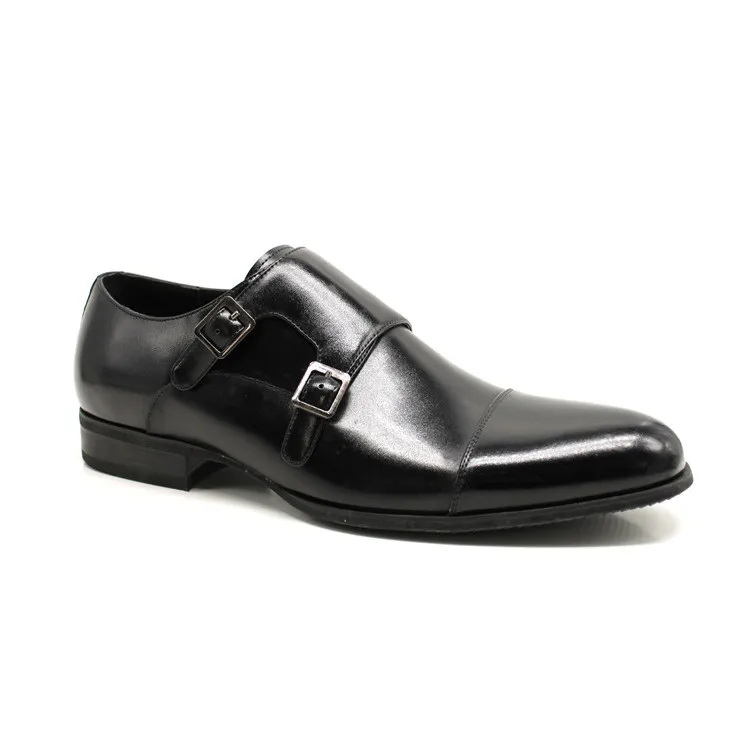
 Туфли мужские из натуральной кожи, классические, с ремешком, свадебная обувь  