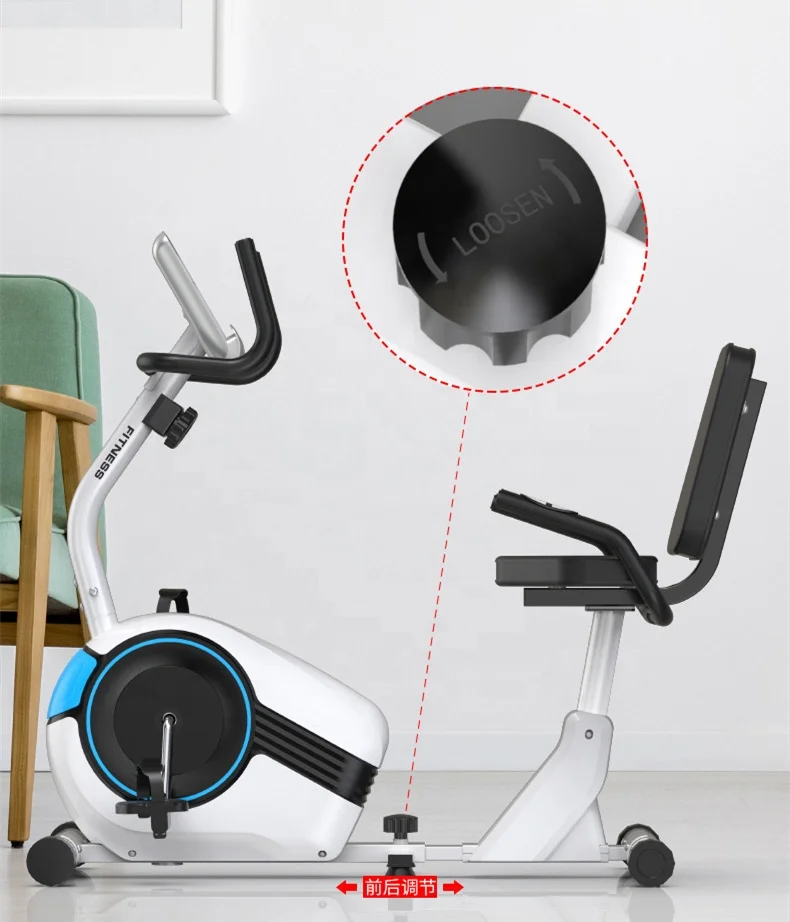Professional Spinning Bike Stationary Cycling Bike with Digital Monitor Belt Elliptical Cross Trainer For Sports