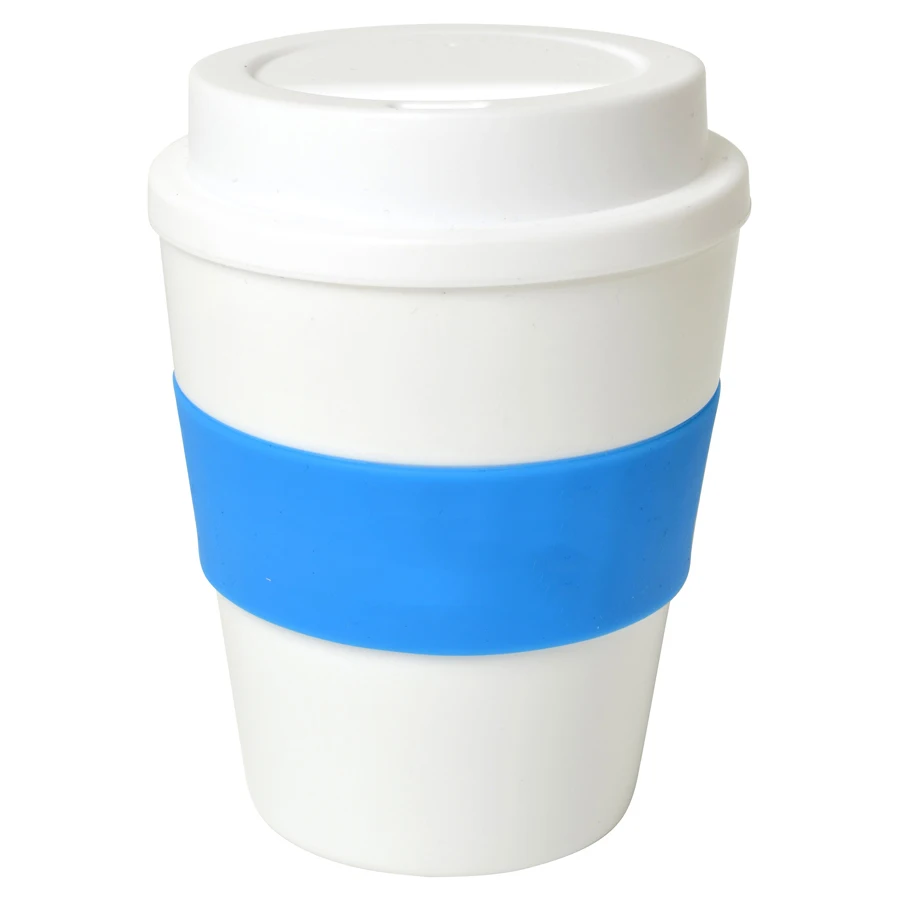 400ML BPA Free food safety plastic drink cups popular pp coffee cup with silicone lid