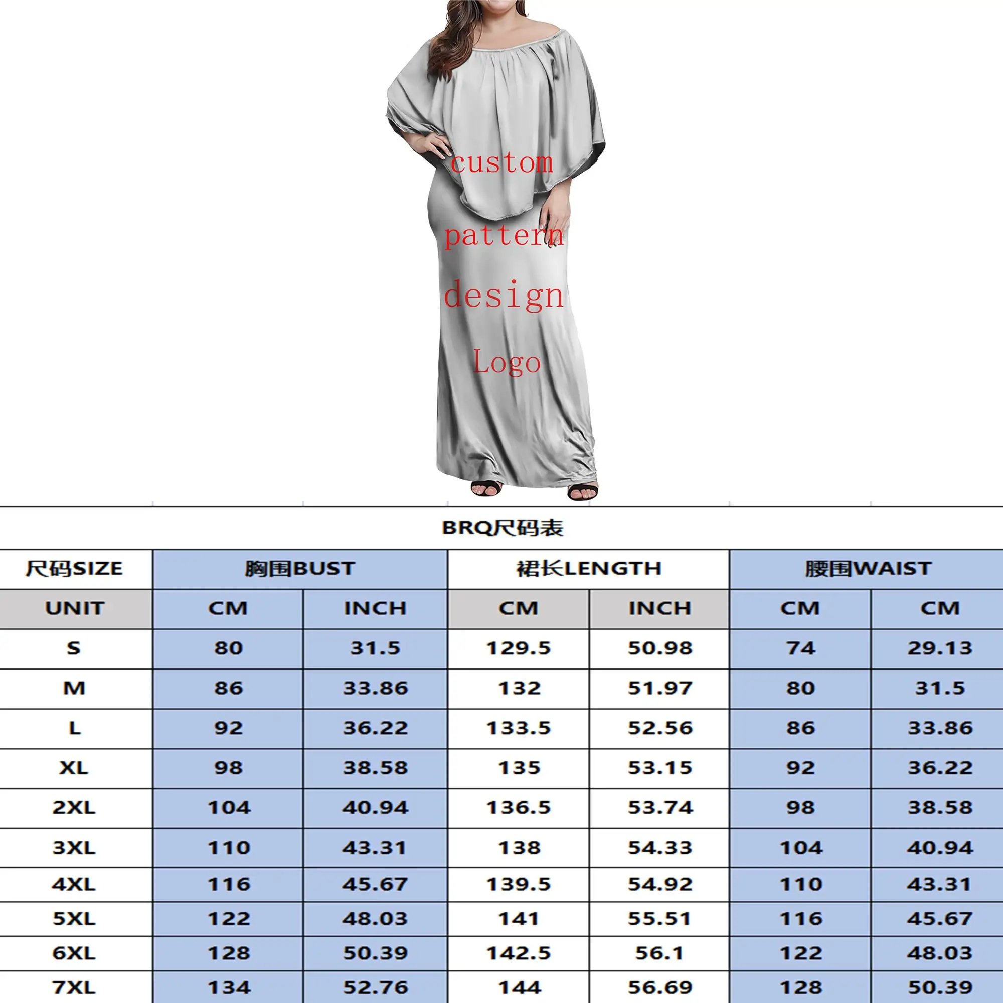 New Pacific Island Art Blue Polynesian Tribal Island Dresses Off Shoulder Layered Ruffle Shawl Dress Party Evening Dress Gowns