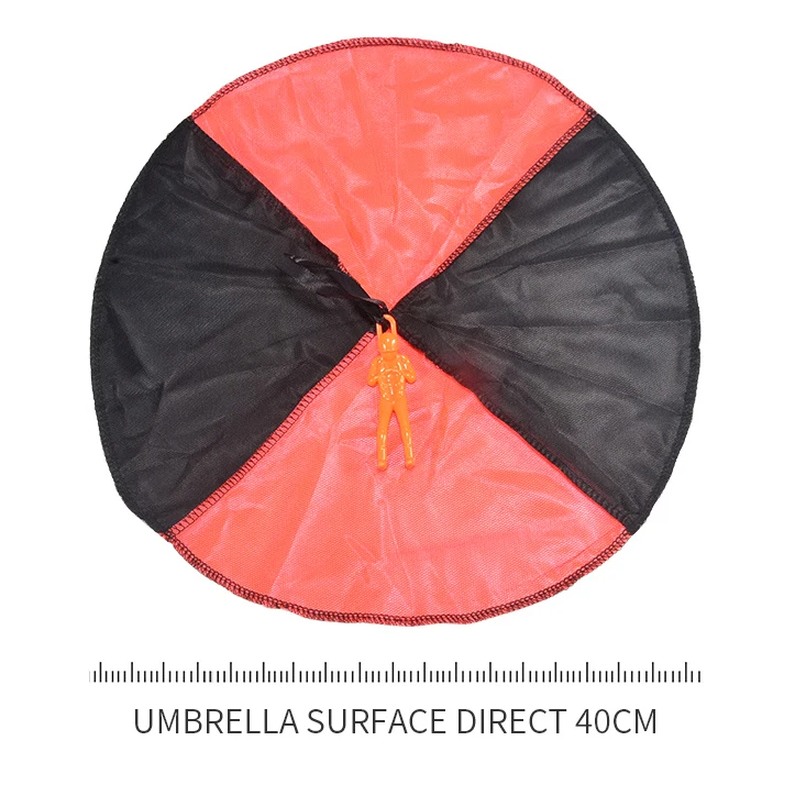 Hot selling Mini Hand Throwing Parachute Outdoor Sports Fly Toy Educational Kids Playing Soldier Parachute Toy
