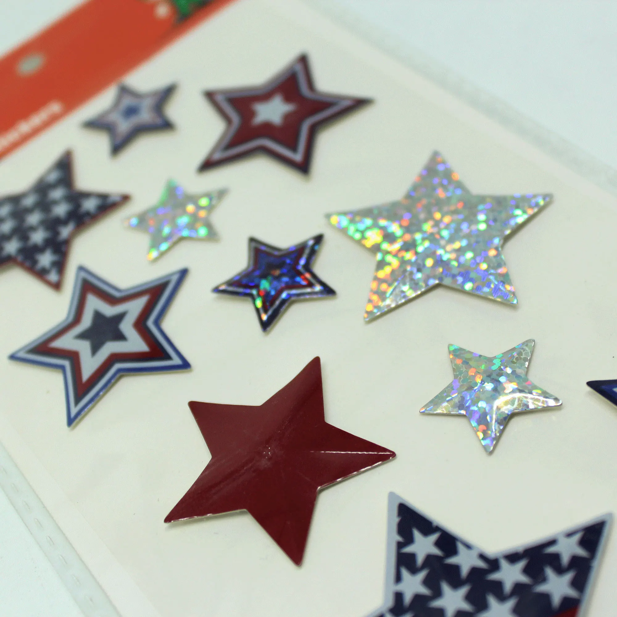 Bump five-pointed star sticker 3D layer spring Flower and Bird Sticker