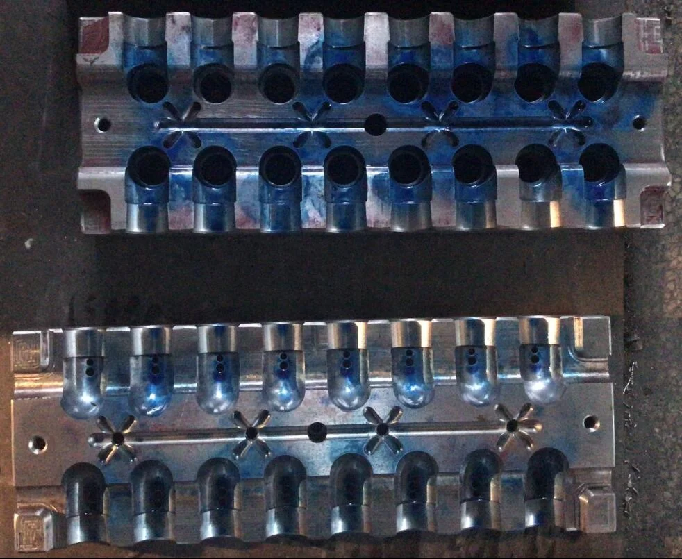 Video!The Most professional mould maker 12 cavities 20mm*1/2*20mm TEE with female insert ppr pipe fitting injection mould,mold