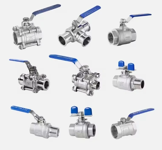 FURUI BSPT/NPT 1pc 3pc Stainless Steel 2-Piece Water Pipe Valve Fluid Control On-Off Valve Threaded Connection Ball Valve DN50