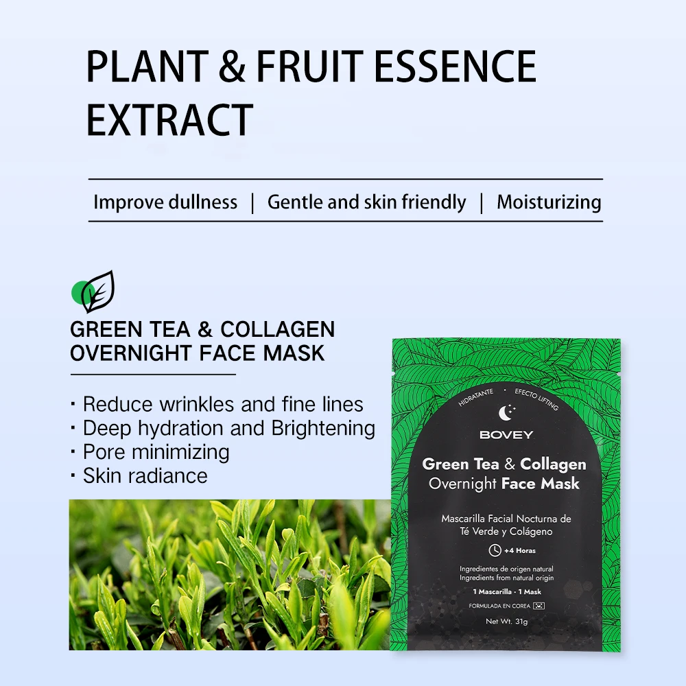 Private Label Custom Logo Beauty Face Mask Skin Care Collagen Hydrating Moisturizing Sheet Facial Mask