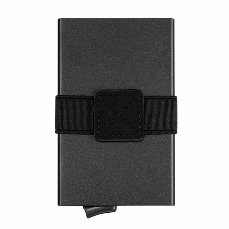 Acceptable Customized Credit Card Holder Wallet Business Compact Lightweight Aluminum Pop Up Card Holder